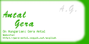 antal gera business card